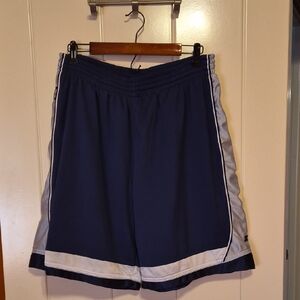 STARTER Men's Navy and White Athletic Shorts